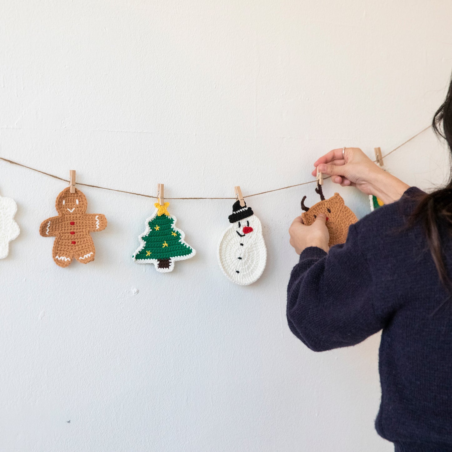 ハッピーコットンクリスマスオーナメントセット | パターンのみ