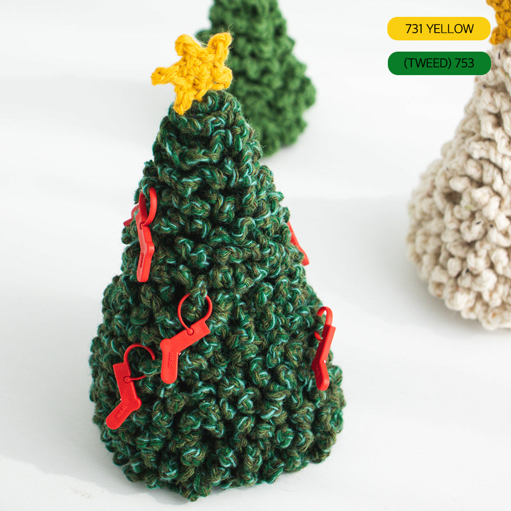 DIY パッケージ | ラムズウールのミニクリスマスツリー