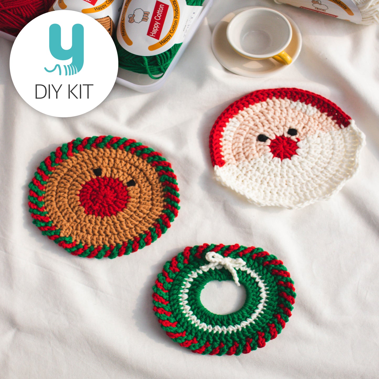 DIY Package | Happy Merry Tea Coaster