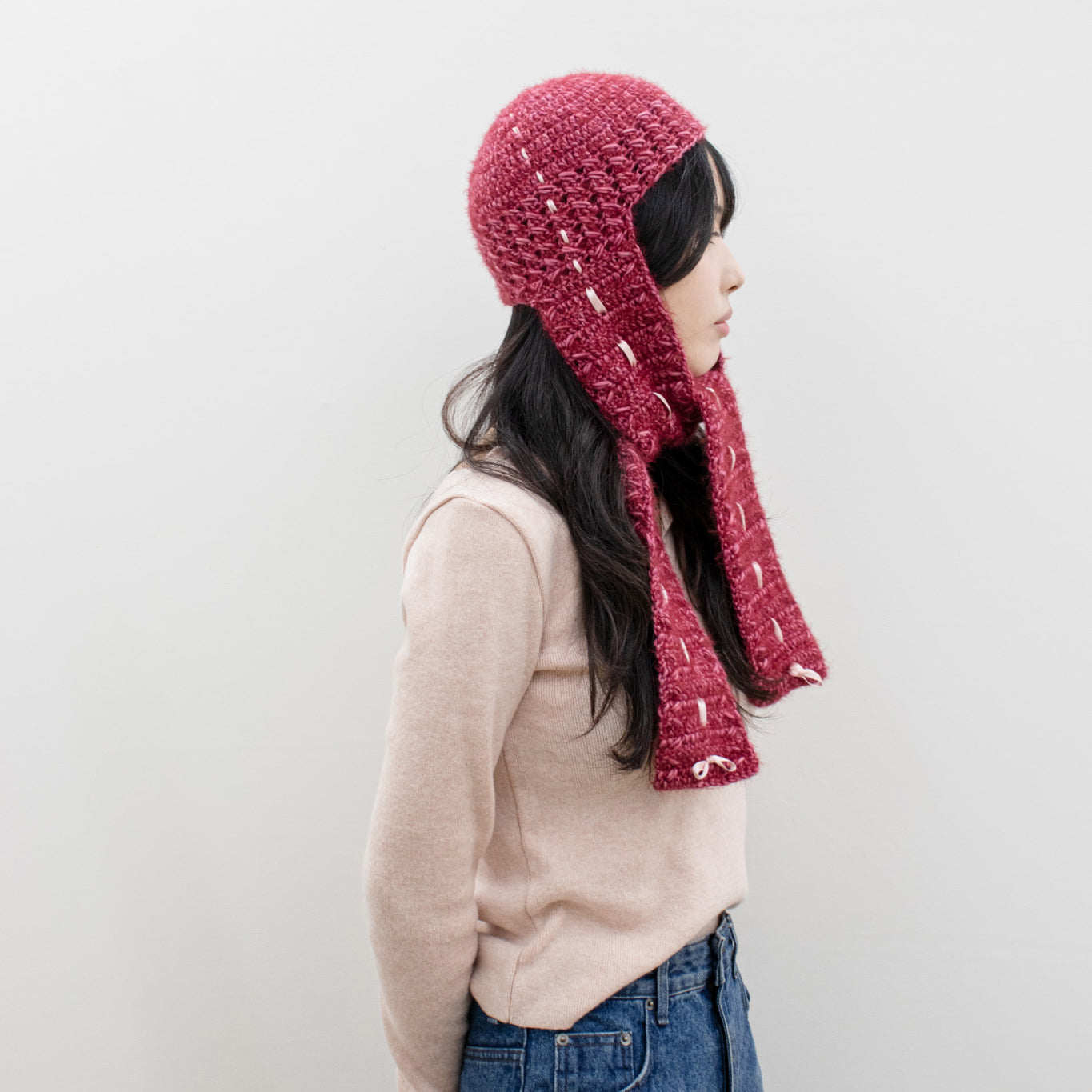 Fuzzy Earflap Beanie | Pattern ONLY