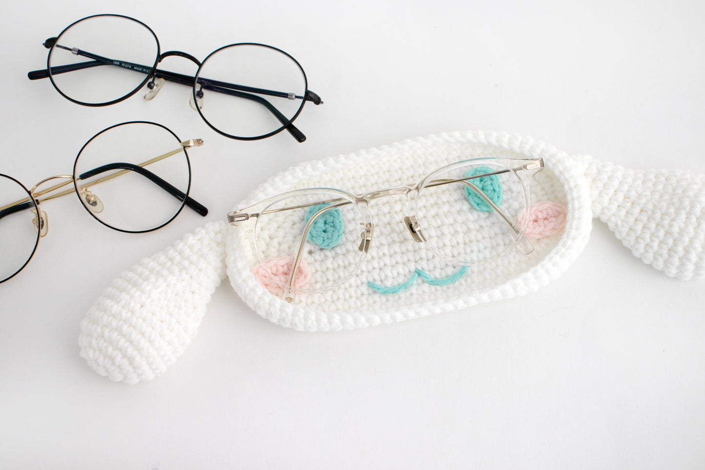 Happy Cotton Glasses Tray | Pattern ONLY