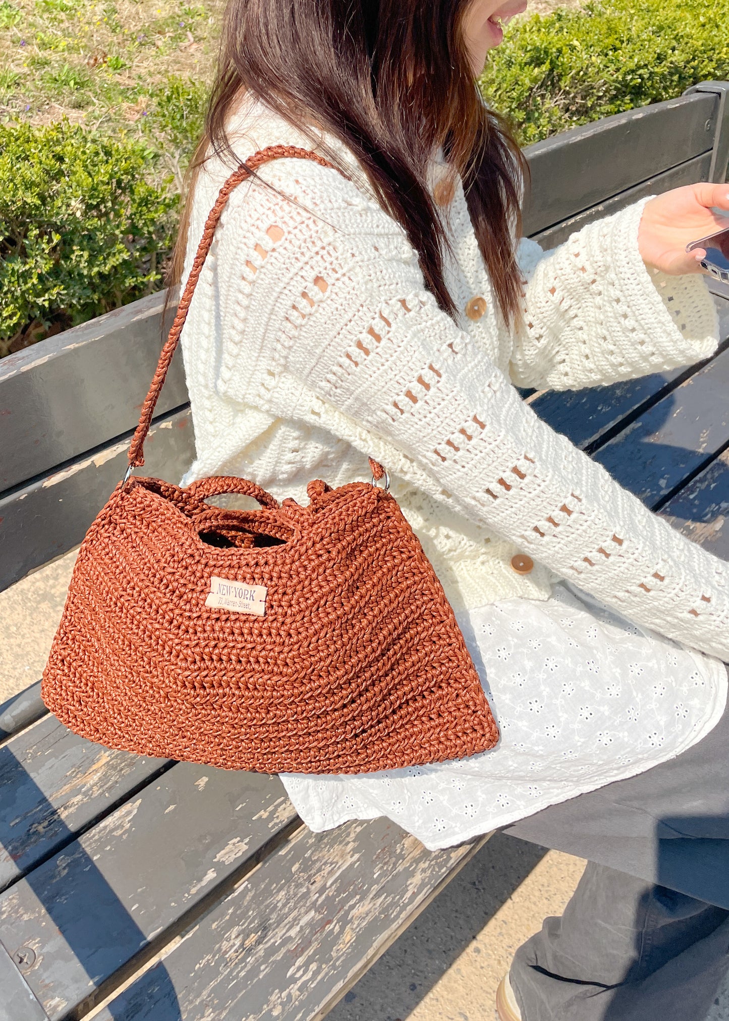 Plain Leather Two-way Bag | Pattern ONLY