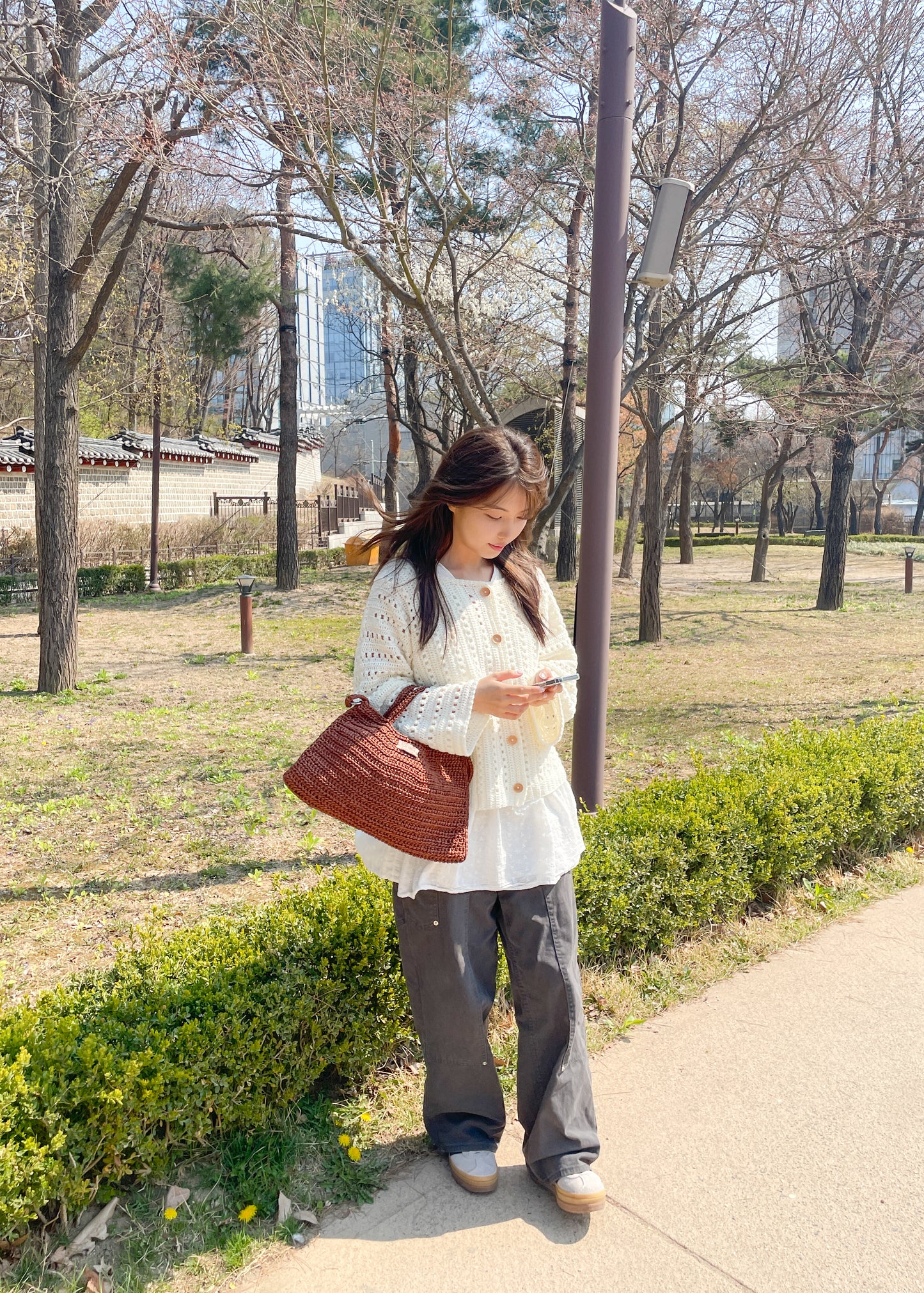 Plain Leather Two-way Bag | Pattern ONLY