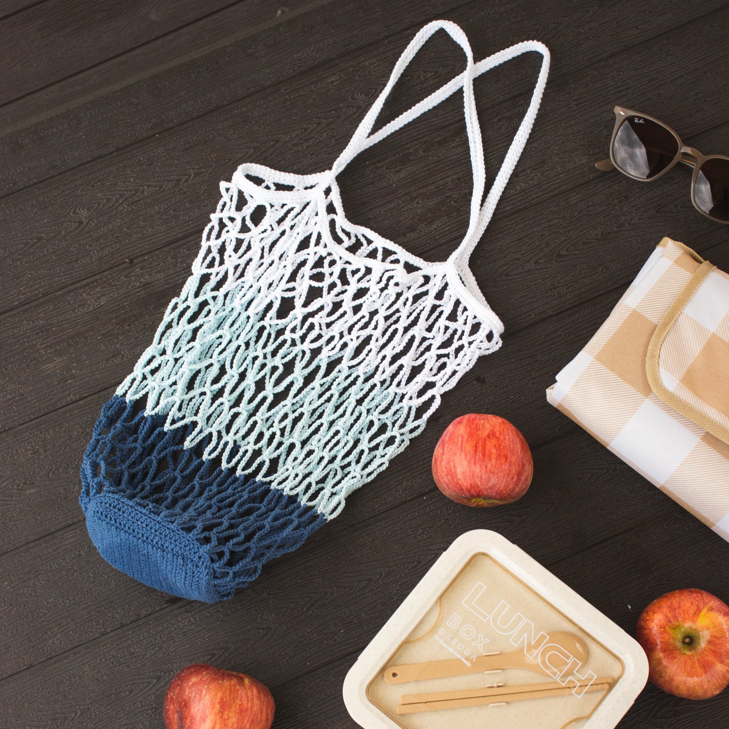 Chablis Check Net Pocket Bag | Pattern ONLY