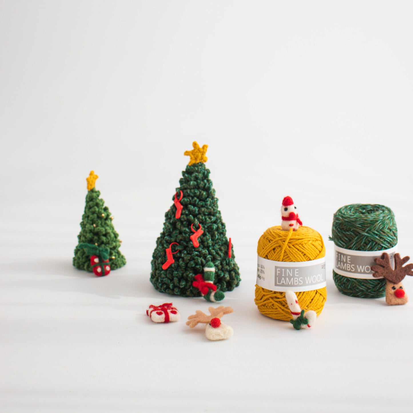Lambs Wool Mini Christmas Tree | Pattern ONLY