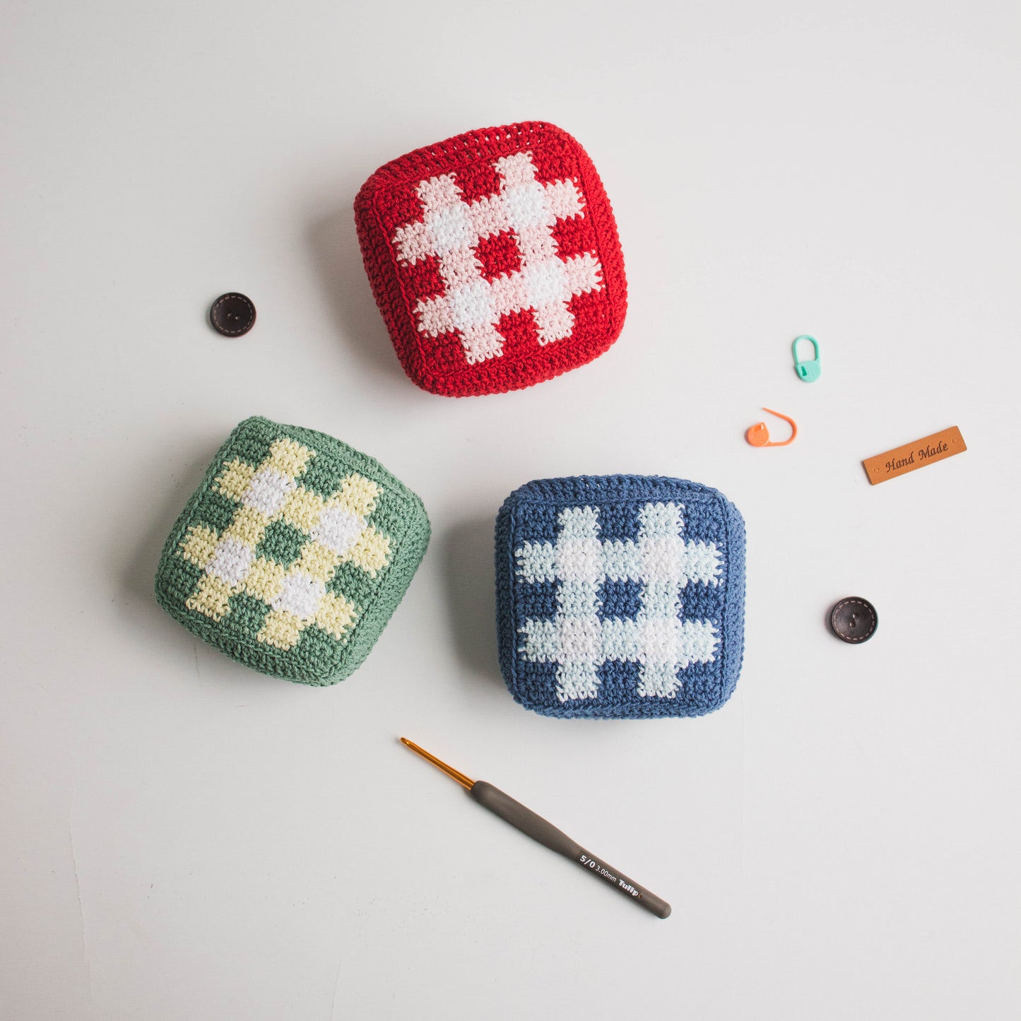 Chablis Check Net Pocket Bag | Pattern ONLY