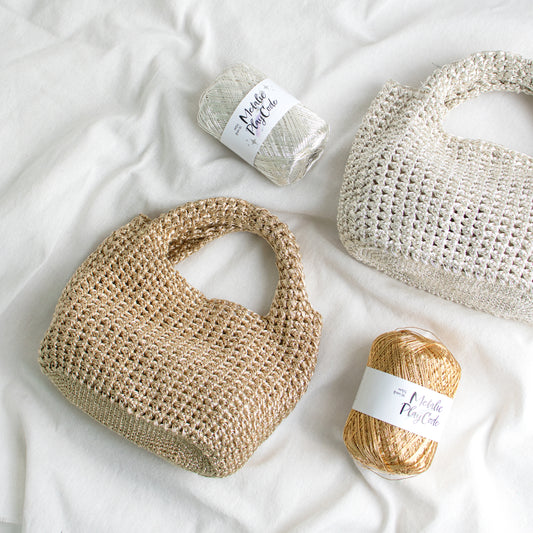 Metallic Play Code Bagel Bag | Pattern ONLY