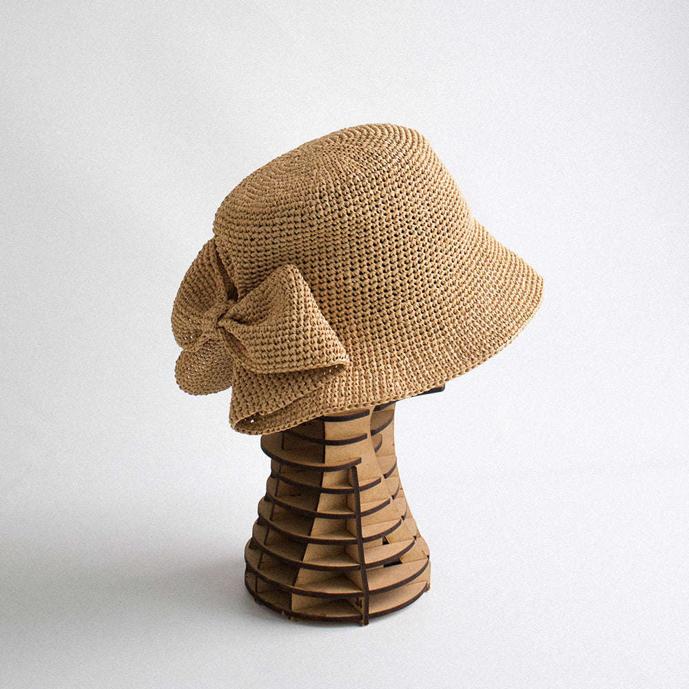 Lattan Romantic Bow Hat | Pattern ONLY