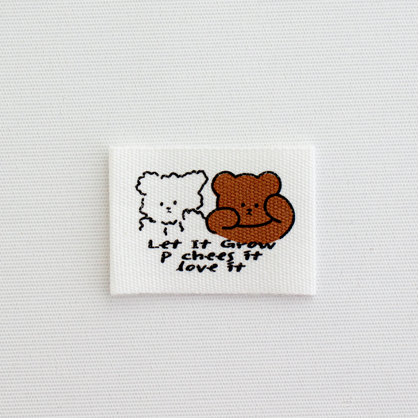 Bear Friends Cotton Label