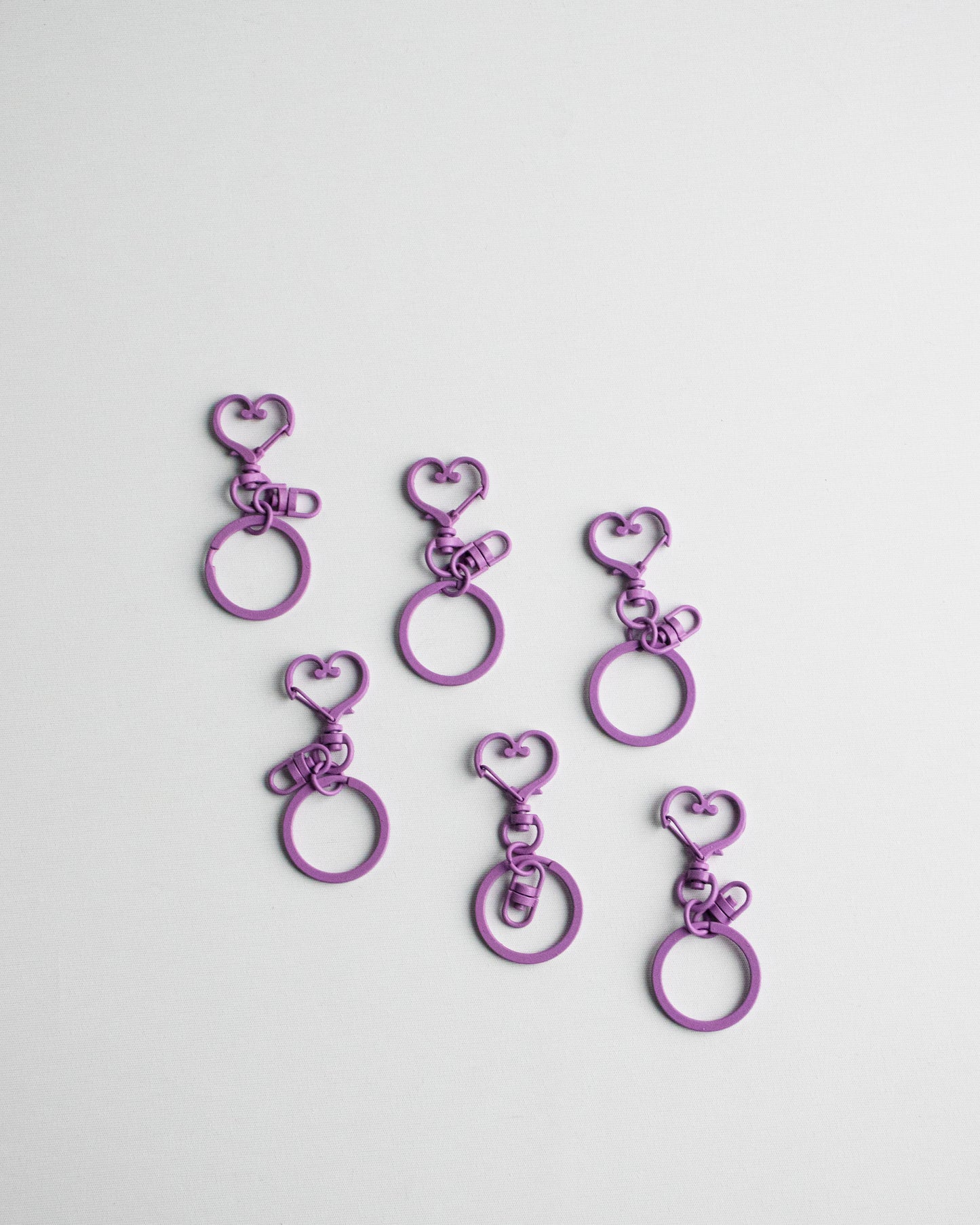 Heart Color Key Ring