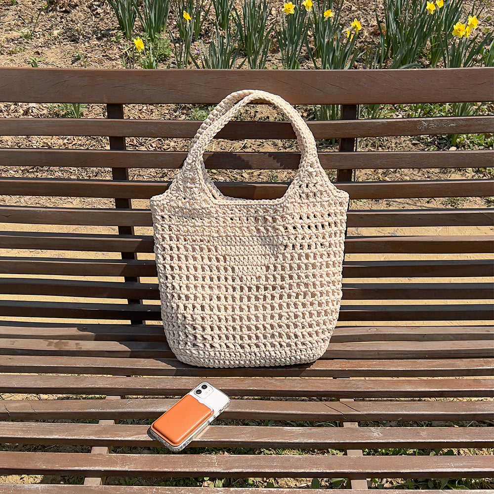Biscuit Triangle Net Bag (Large) | Pattern ONLY