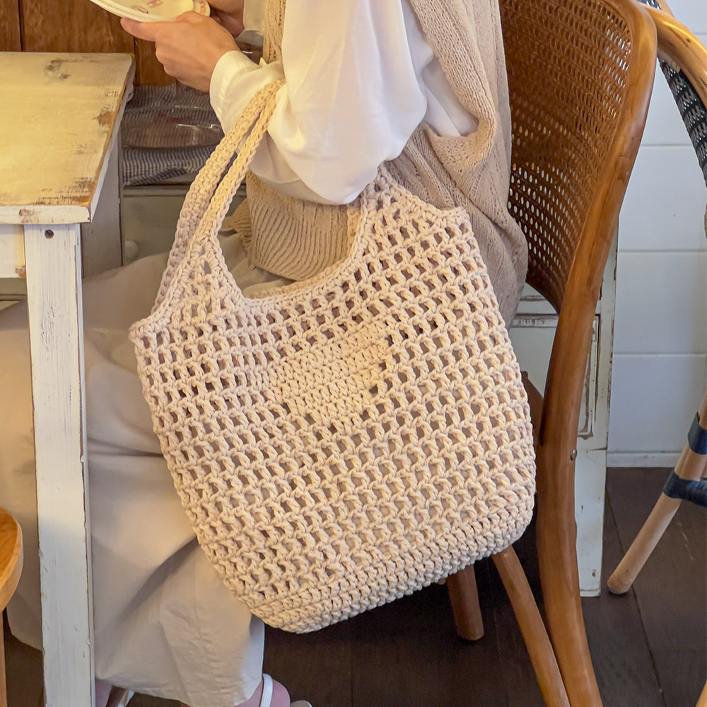 Biscuit Triangle Net Bag (Large) | Pattern ONLY
