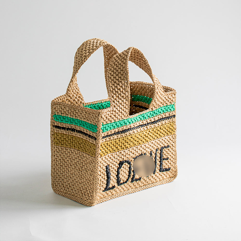 Lattan Woven Square Bag | Pattern ONLY