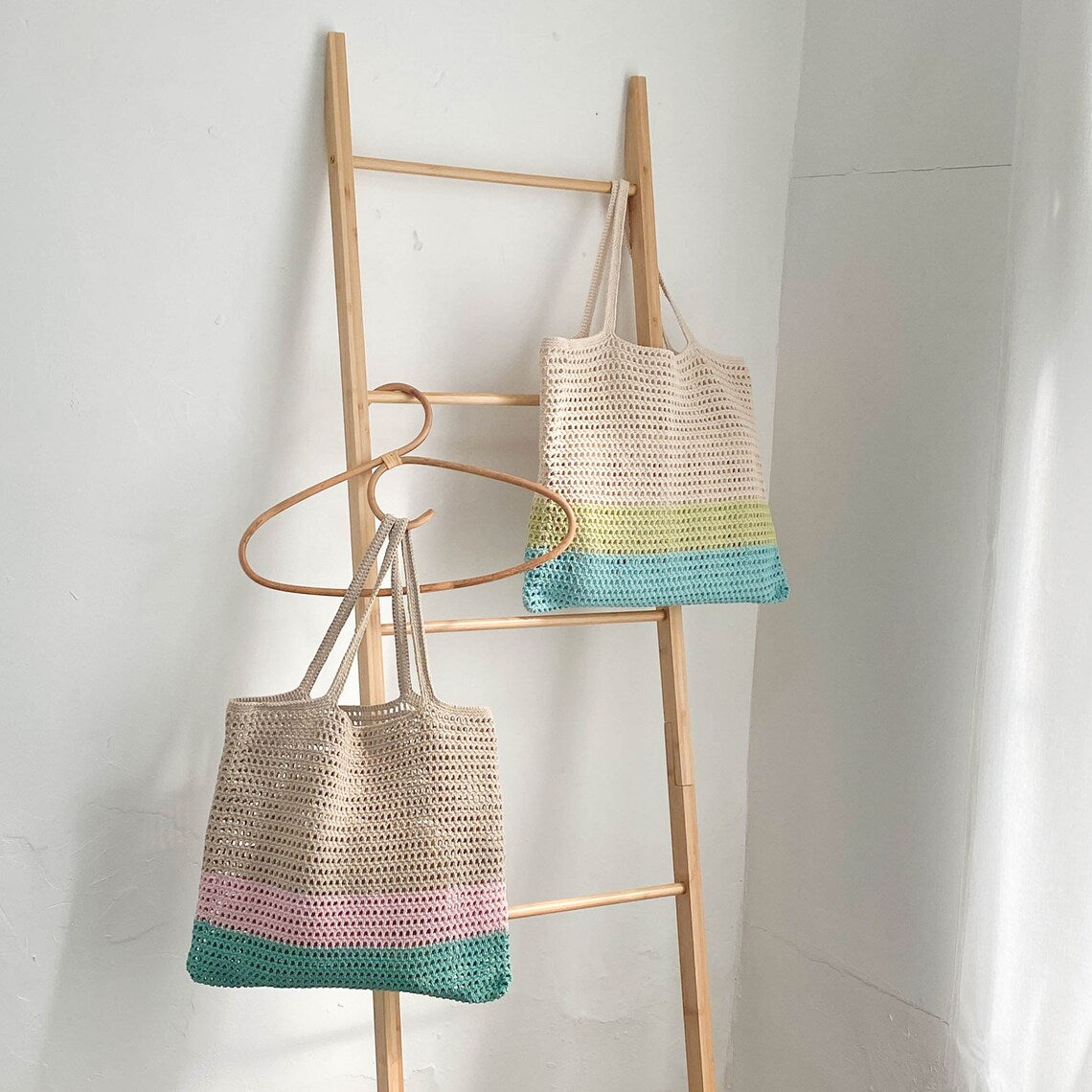 Muse 3colors Crochet Eco Bag | Pattern ONLY