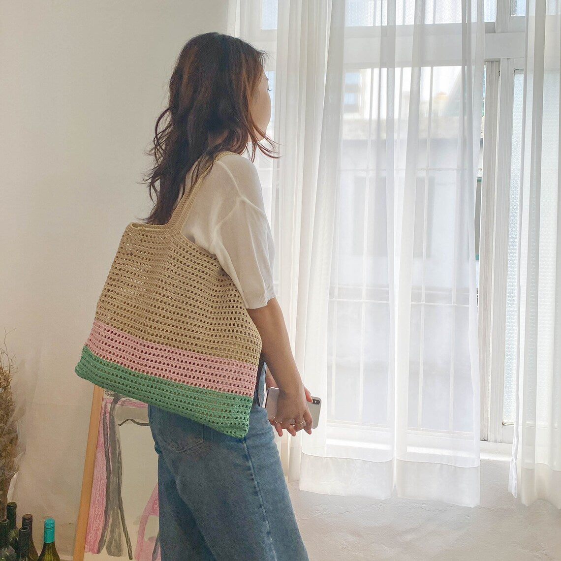 Muse 3colors Crochet Eco Bag | Pattern ONLY