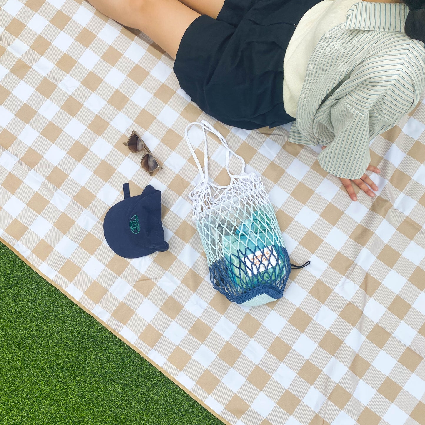 Chablis Check Net Pocket Bag | Pattern ONLY