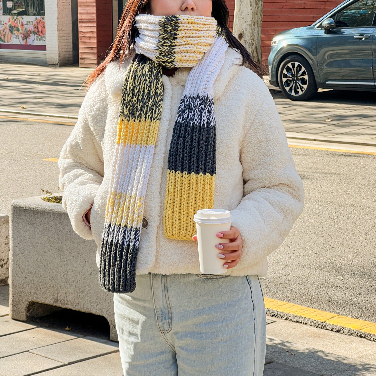 Happywool Mixnut Muffler | Pattern ONLY
