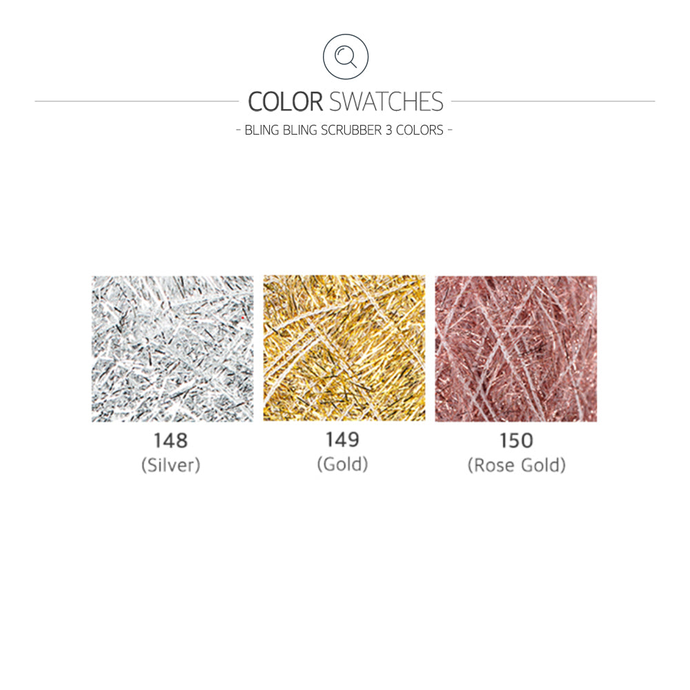Scrubber Yarn Blingbling & Variegated Colors (80g)