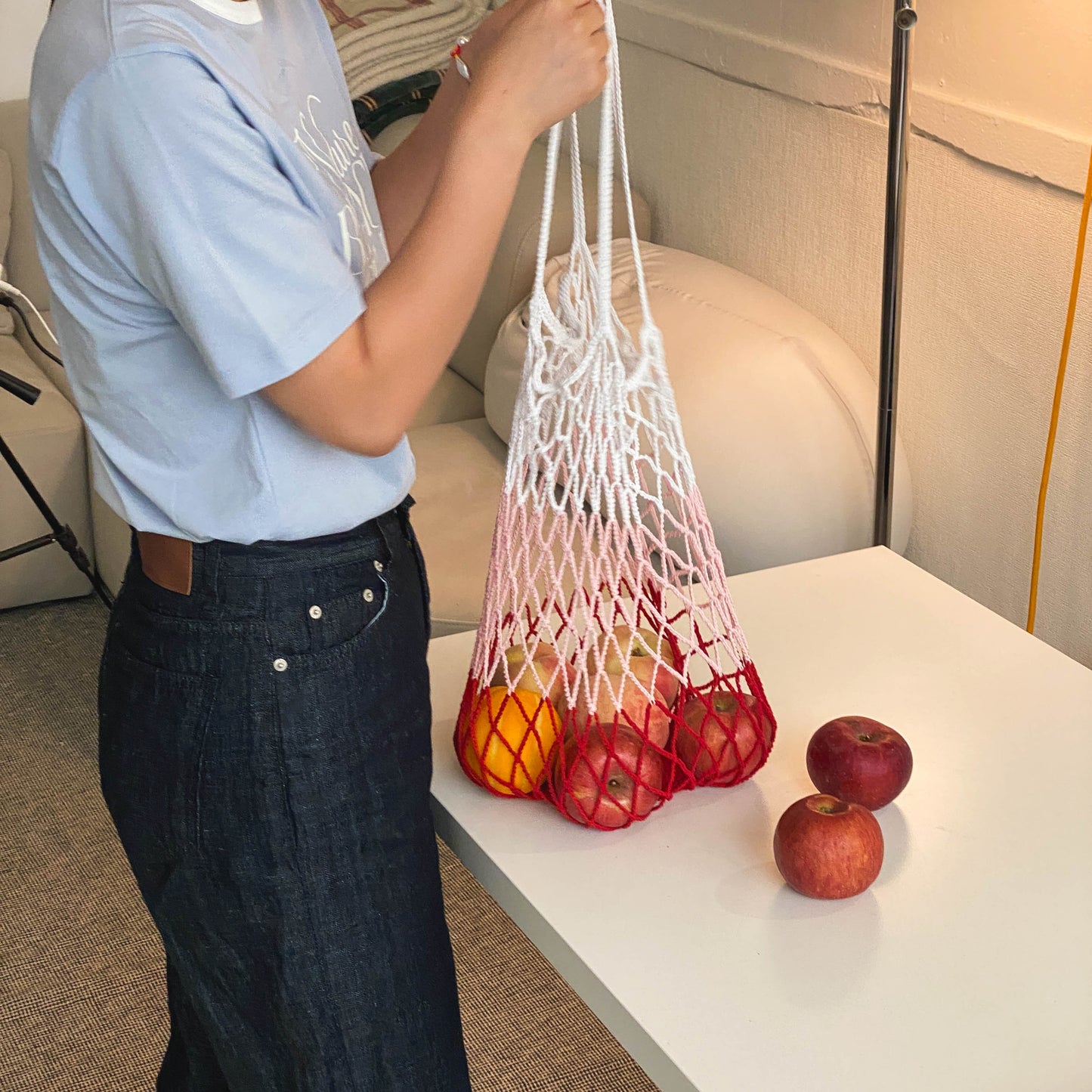 Chablis Check Net Pocket Bag | Pattern ONLY