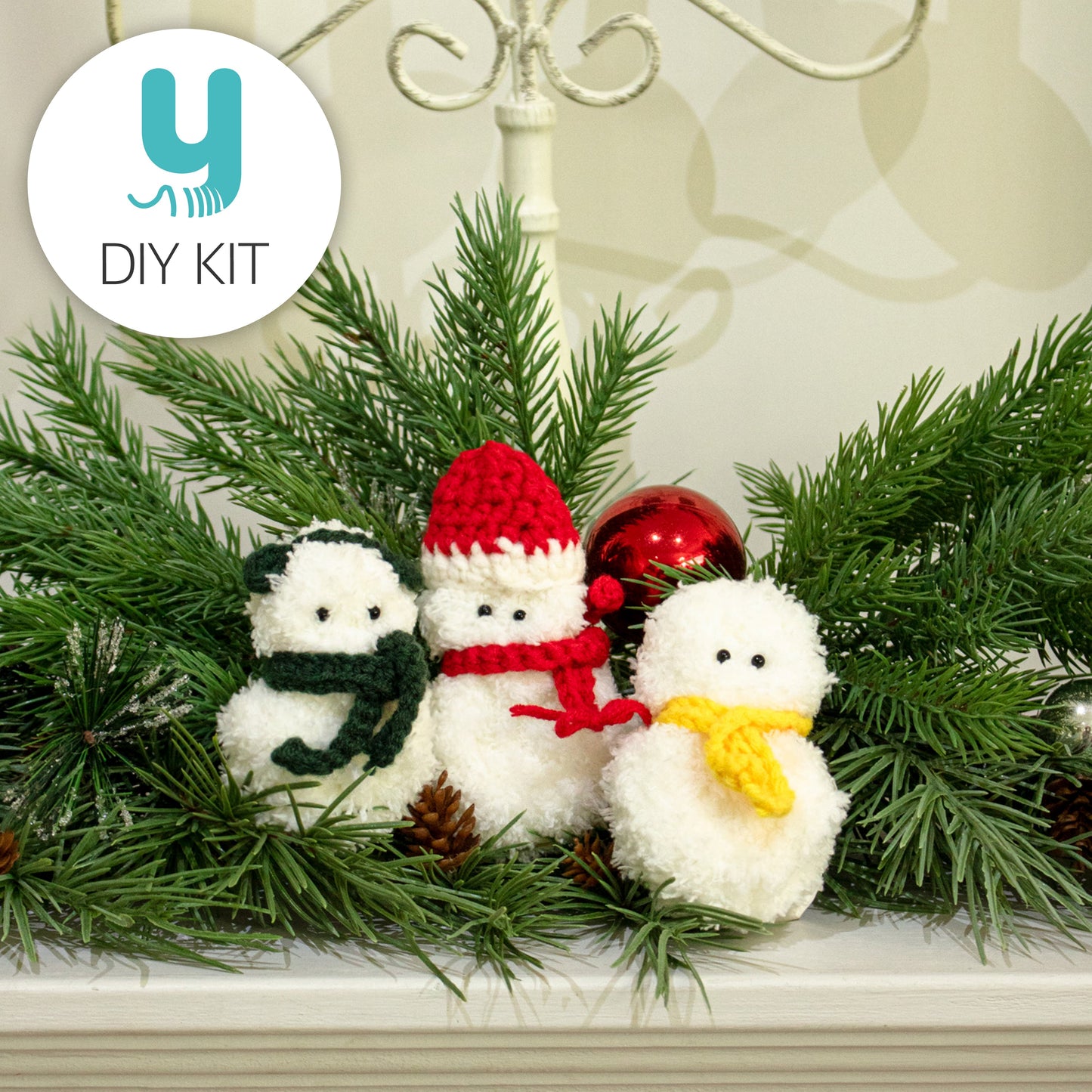 DIY パッケージ | Anywool Moru 雪だるまセット