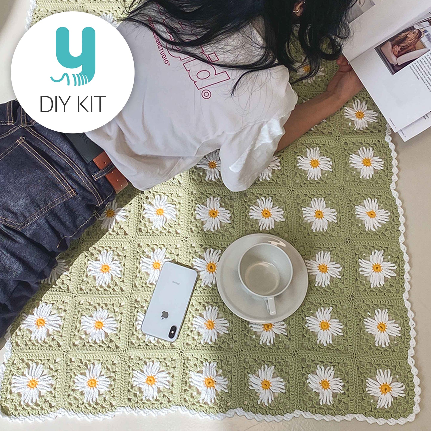DIY パッケージ | ハッピーコットンデイジーブランケット