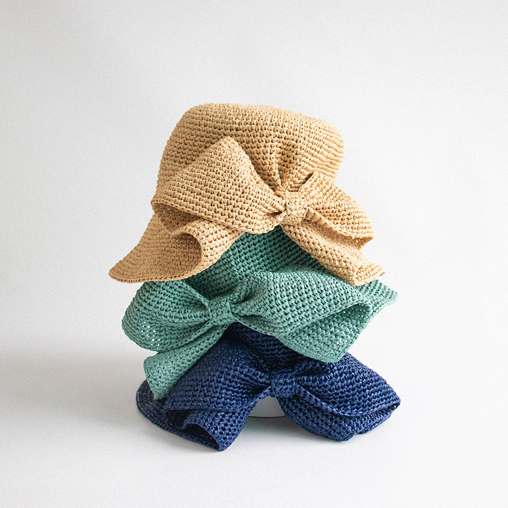 Lattan Romantic Bow Hat | Pattern ONLY
