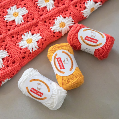 DIY Package | Happy-Cotton Daisy Blanket
