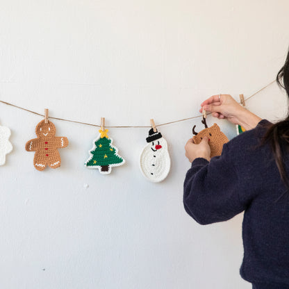 Happy Cotton Christmas Ornament set | Pattern ONLY