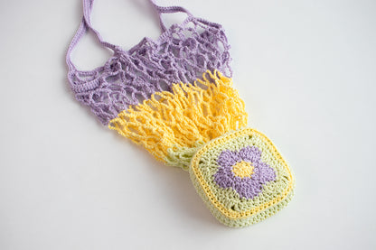 Chablis Check Net Flower Pocket Bag | Pattern ONLY