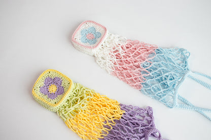 Chablis Check Net Flower Pocket Bag | Pattern ONLY