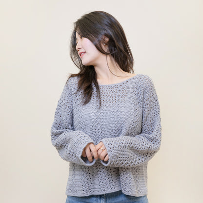 コットンクリームモリセーター編み図 - JAPANESE ver.