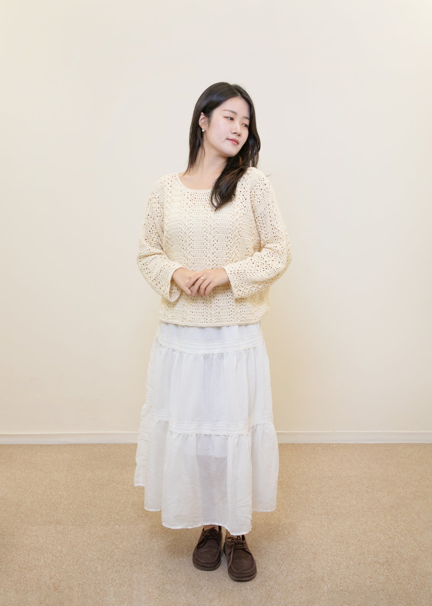 Cotton Cream Mori Sweater | Pattern ONLY