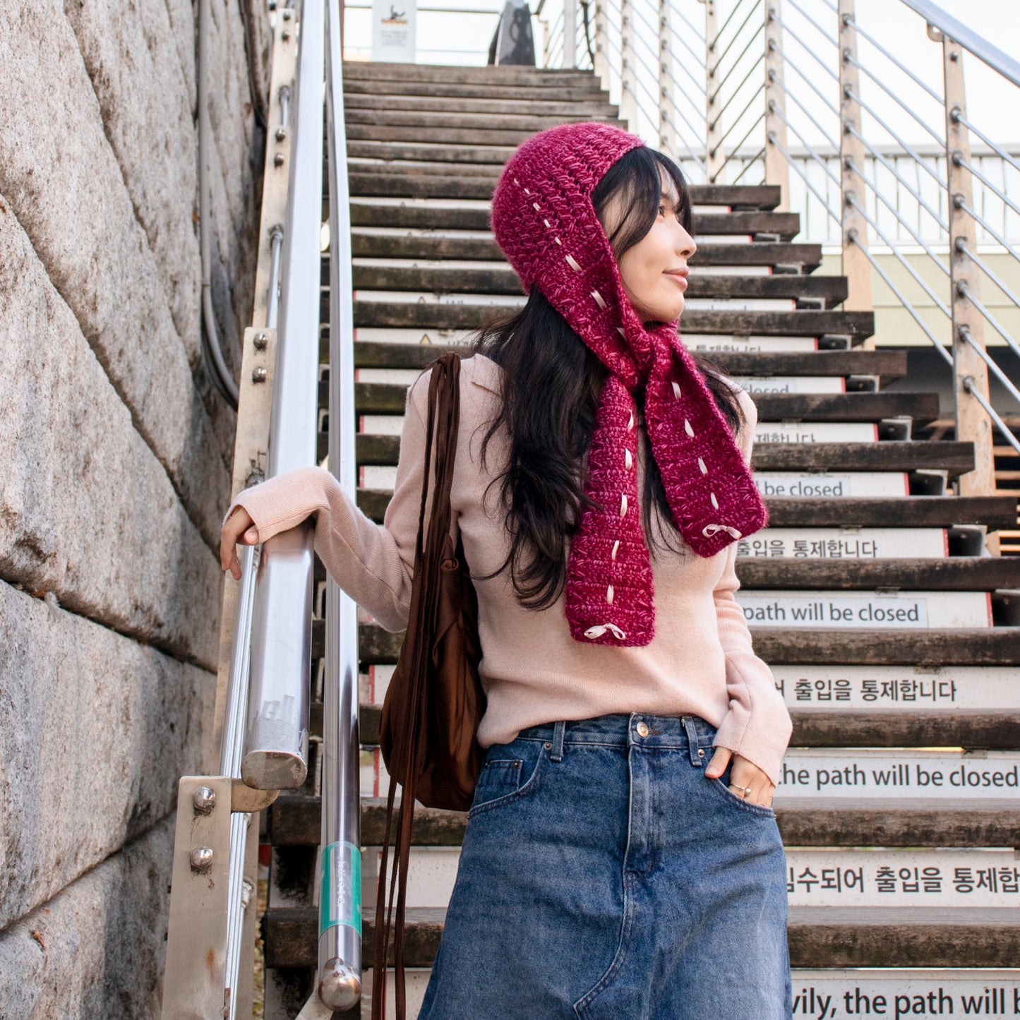 Fuzzy Earflap Beanie | Pattern ONLY