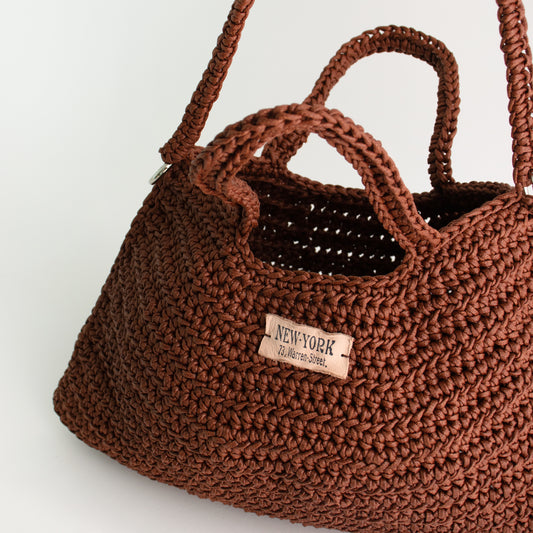 Plain Leather Two-way Bag | Pattern ONLY