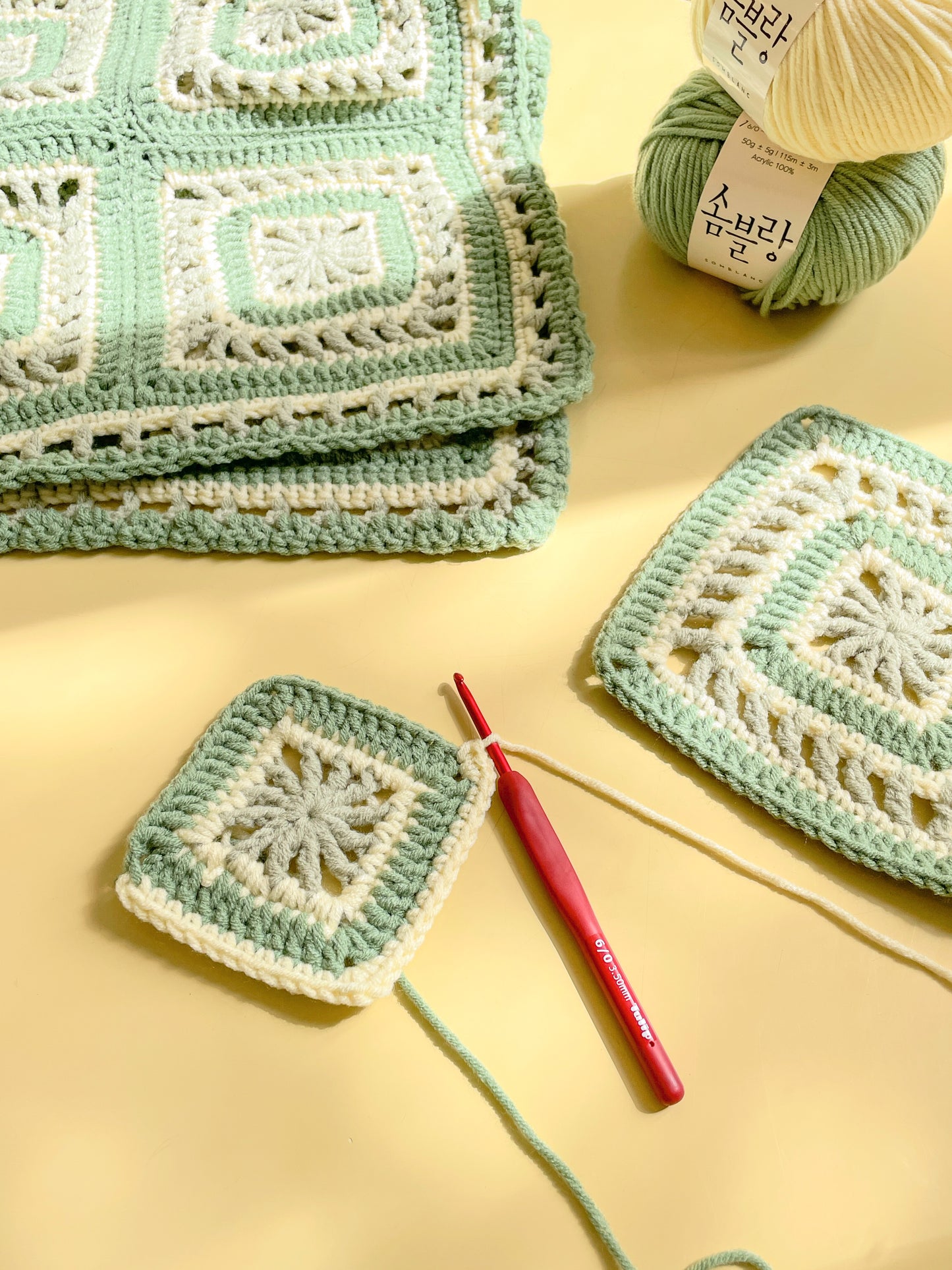 ソムブランフォレストブランケット編み図 - JAPANESE ver.