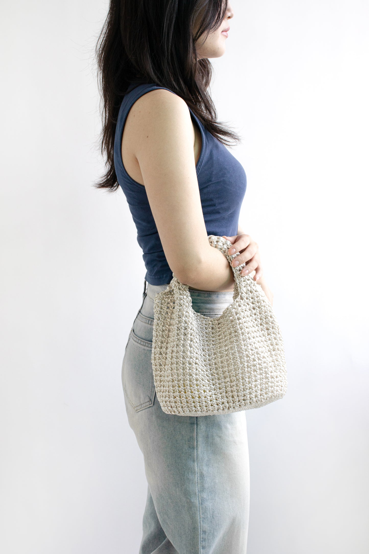 Metallic Play Code Bagel Bag | Pattern ONLY