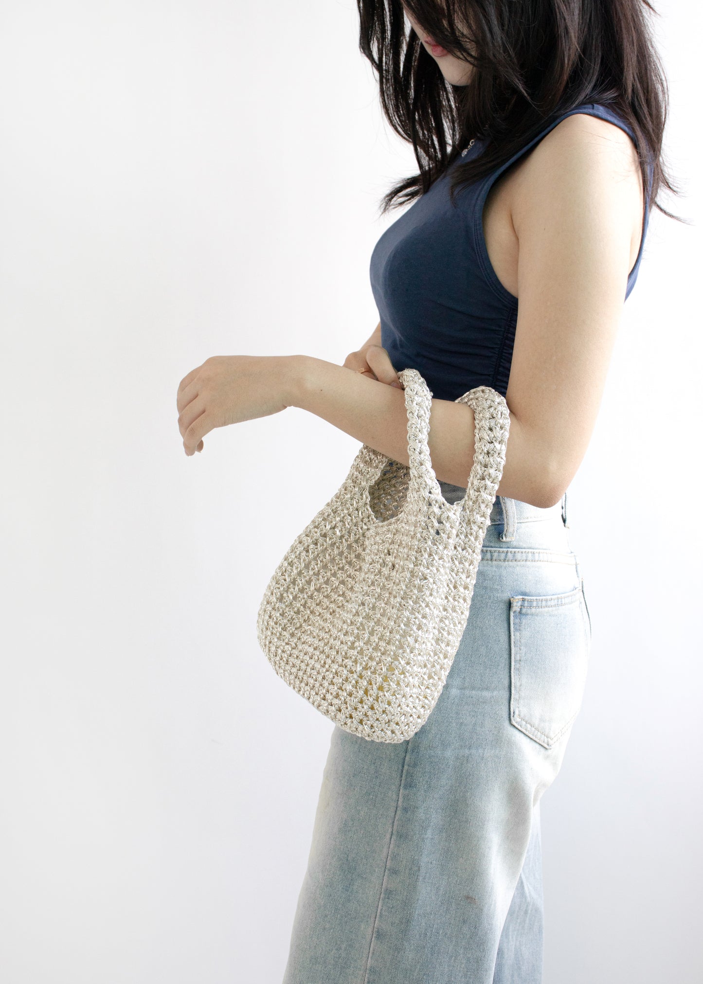 Metallic Play Code Bagel Bag | Pattern ONLY