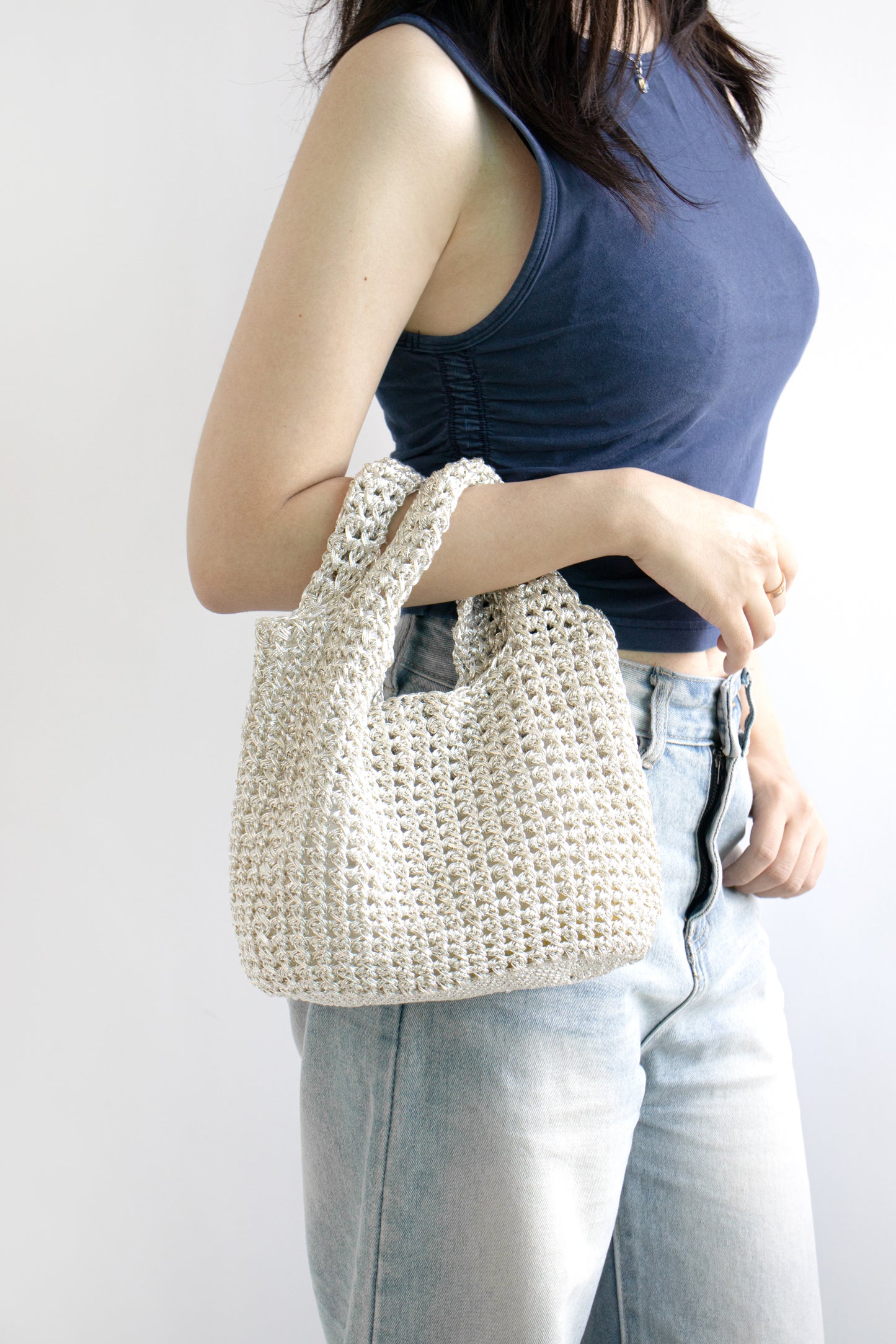 Metallic Play Code Bagel Bag | Pattern ONLY