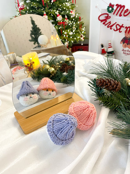 Happy Cotton Christmas Hamster Keyring | Pattern ONLY