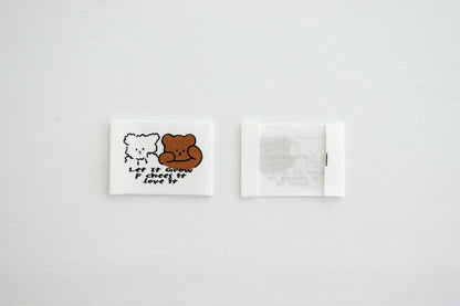 Bear Friends Cotton Label