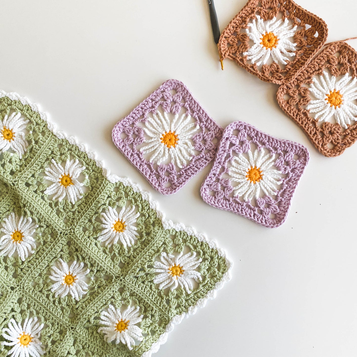 DIY Package | Happy-Cotton Daisy Blanket