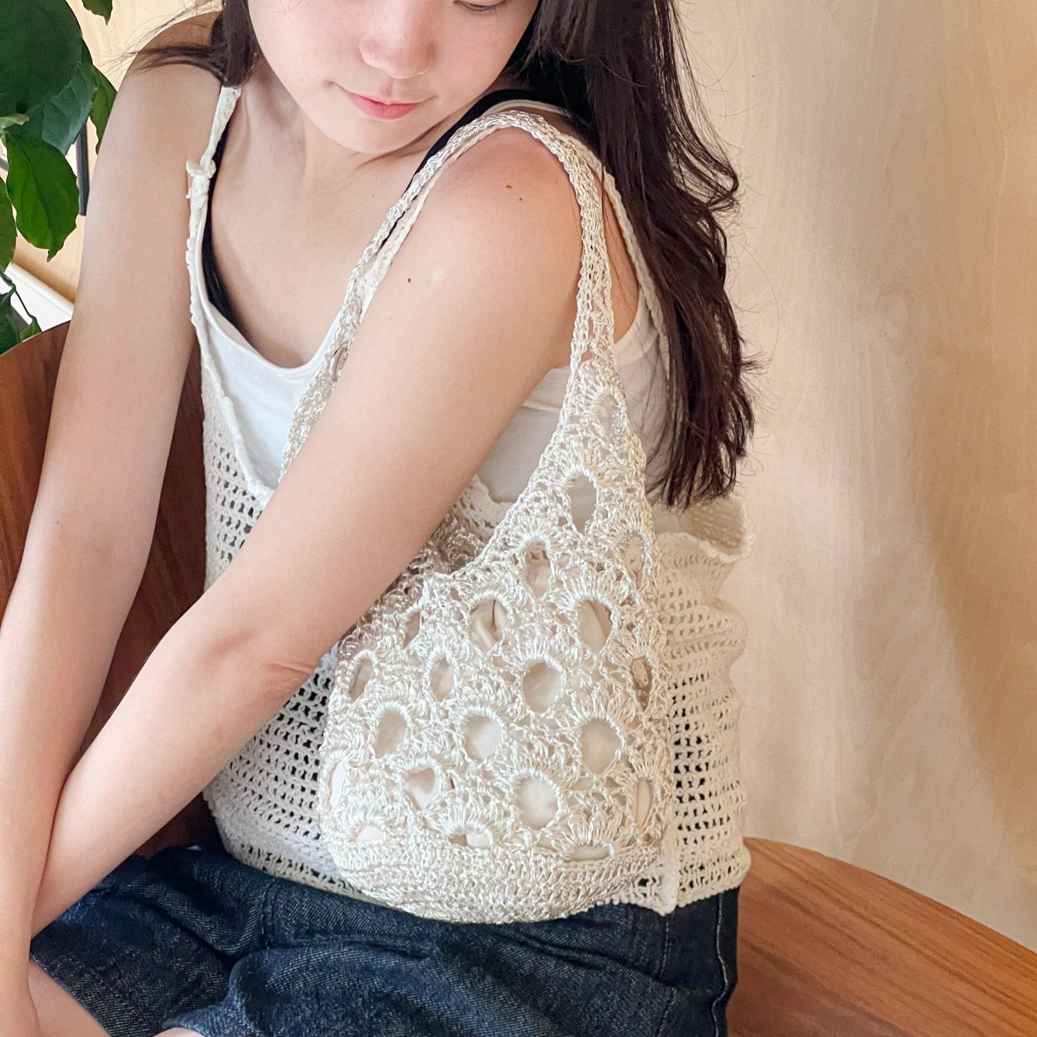Metalic Play Code Pattern Metallic Play Code Olive Bag | Pattern ONLY – Yarn-a