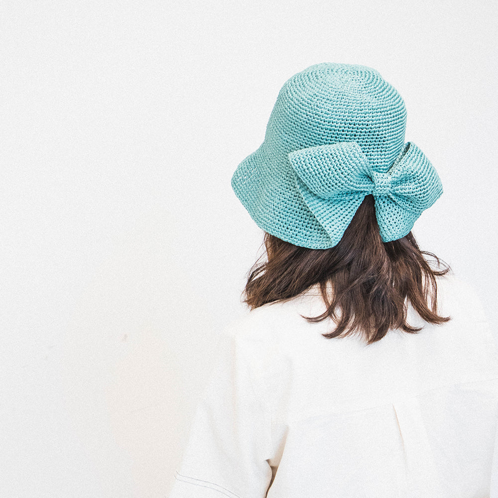 Lattan Romantic Bow Hat | Pattern ONLY