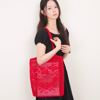 Muse Pattern Net Bag - Flower Heart | Pattern ONLY